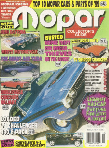 MOPAR COLLECTORS GUIDE 2000 FEB - GLOTZBACHs #99 NASCAR DAYTONA